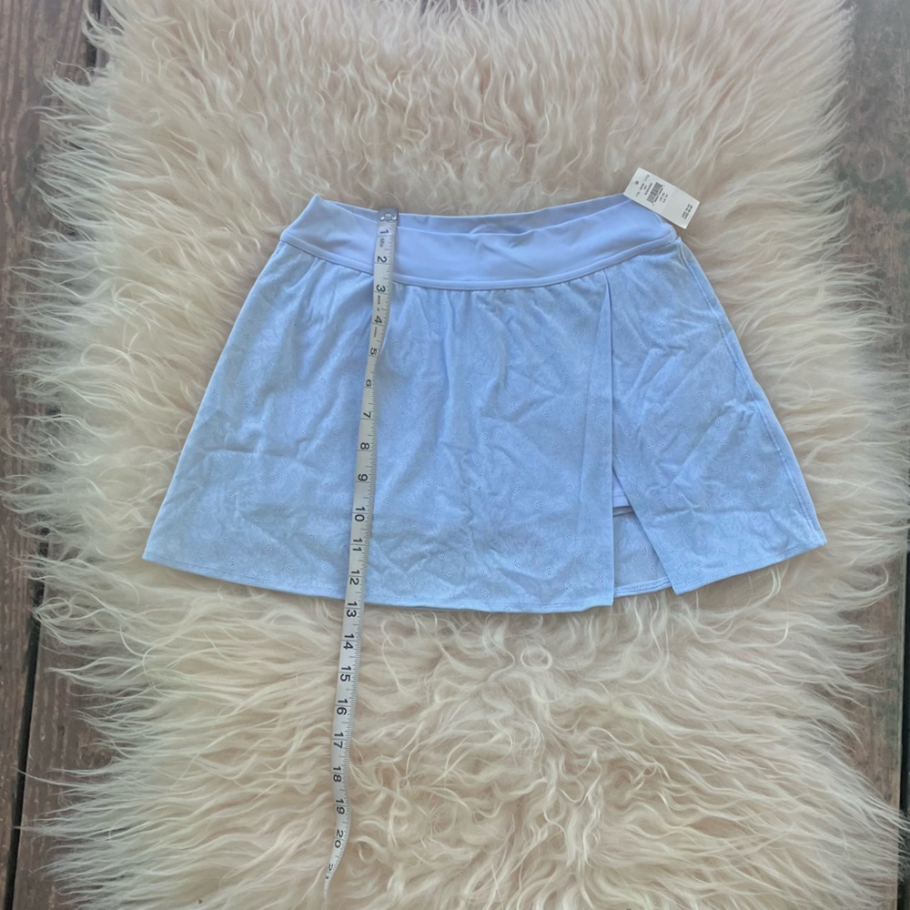 NWT Aerie Real Me XTRA Lace Mini Skort in Eyelet Blue Sz XS. - Picture 9 of 14